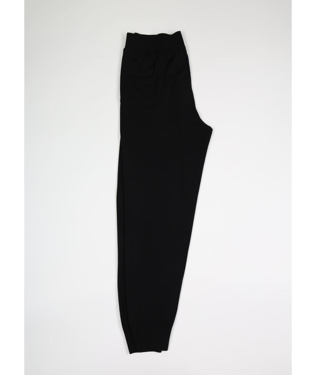 STELLA MCCARTNEY Черные шерстяные прямые брюки, фото 2
