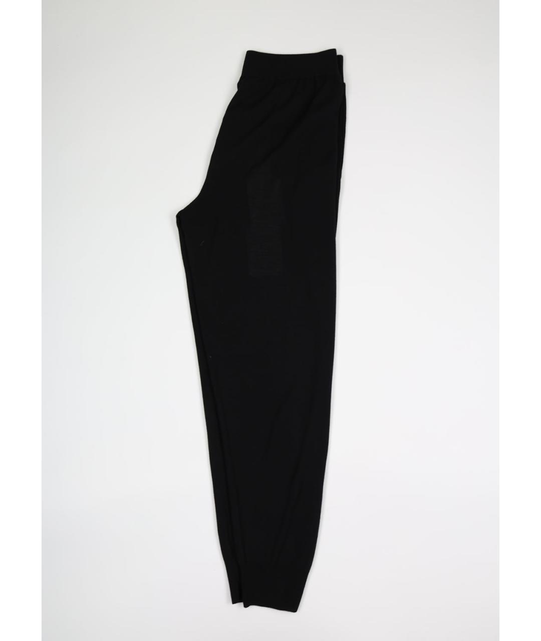 STELLA MCCARTNEY Черные шерстяные прямые брюки, фото 3
