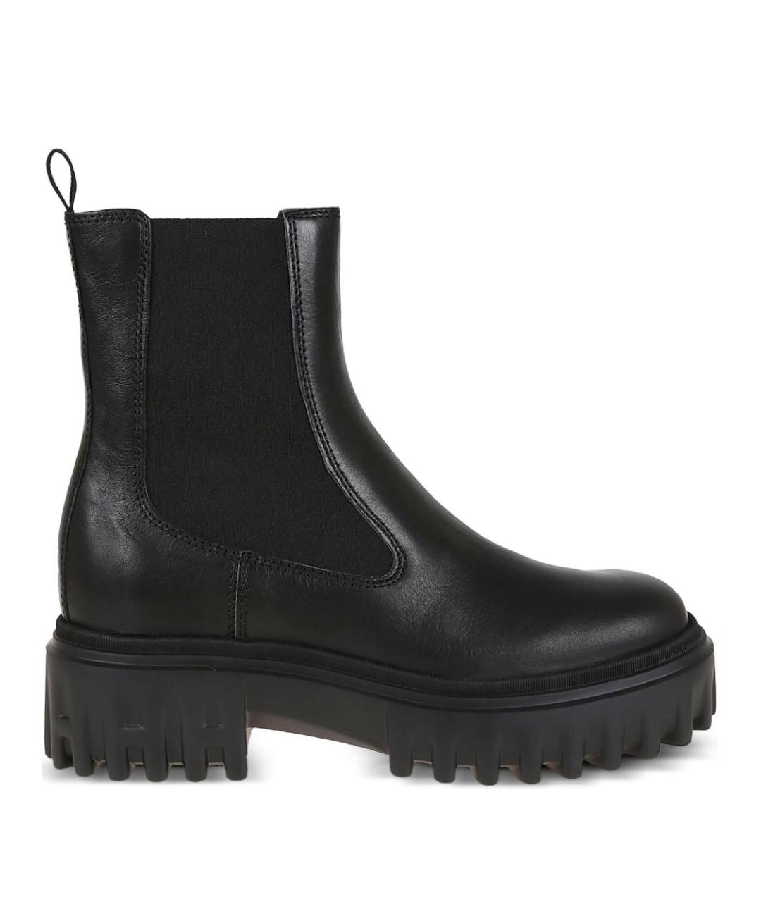 HOGAN Черные кожаные ботинки, фото 1