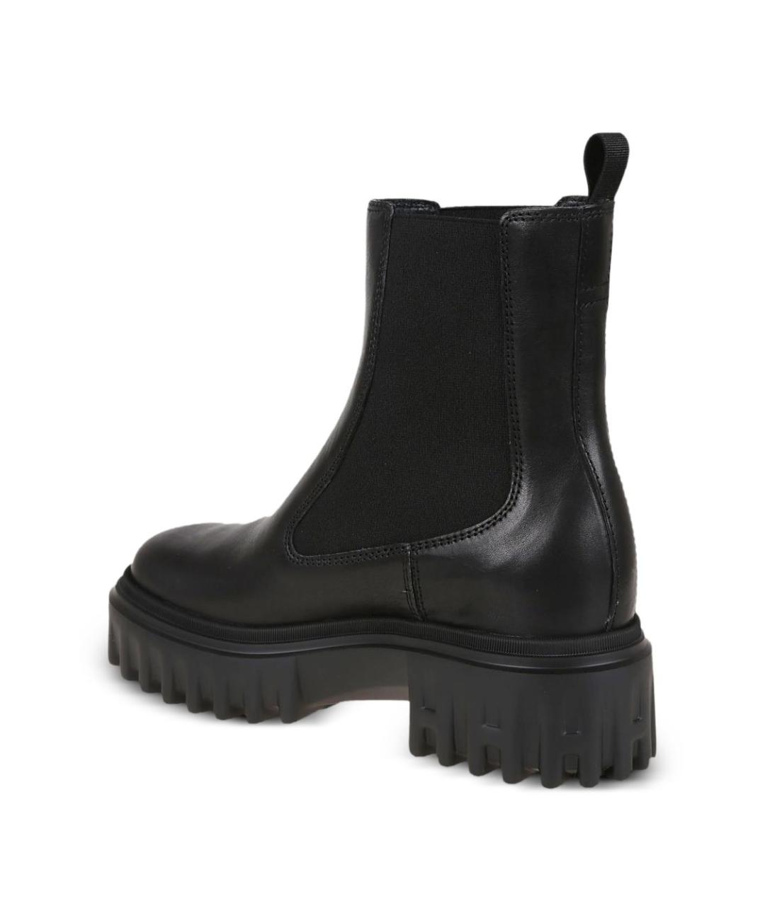 HOGAN Черные кожаные ботинки, фото 3