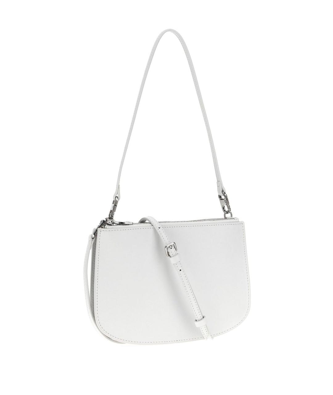 DIESEL Белая кожаная сумка через плечо, фото 3