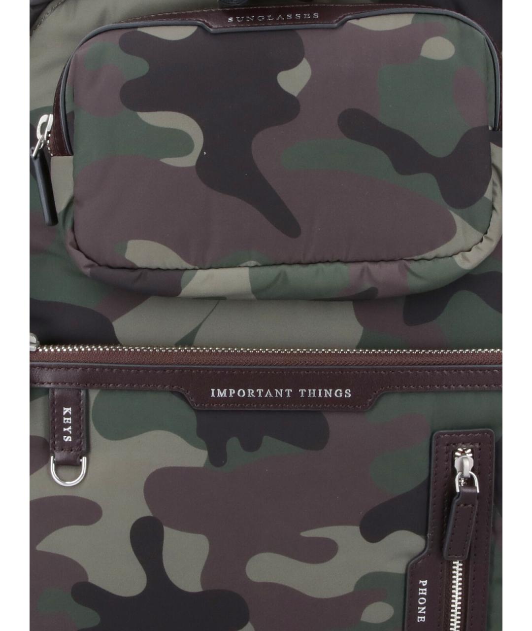 ANYA HINDMARCH Хаки синтетический рюкзак, фото 4