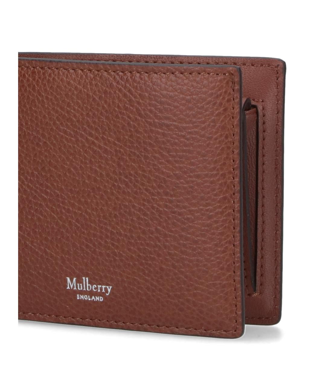 MULBERRY Коричневый кожаный кошелек, фото 5