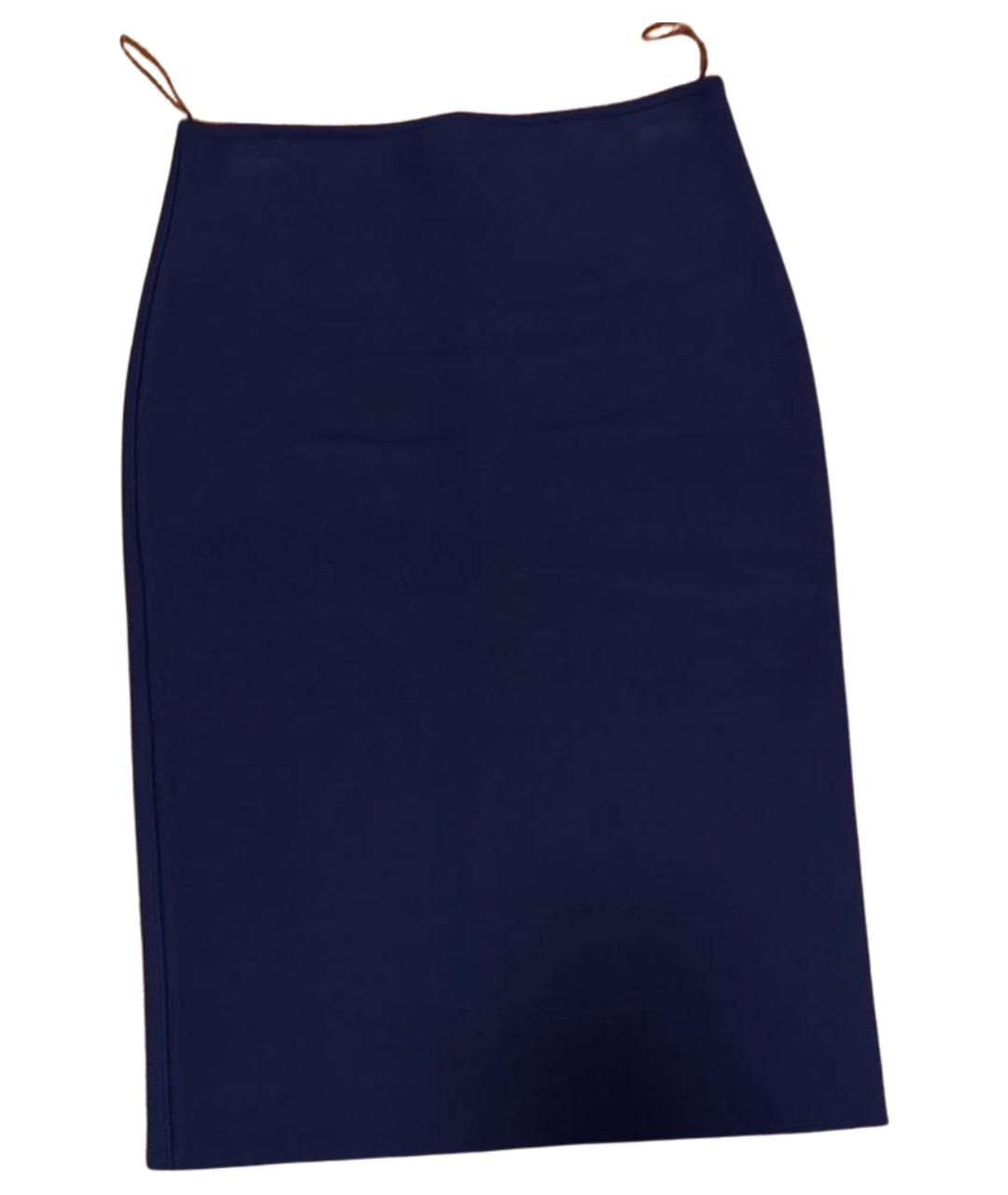 ROLAND MOURET Фиолетовая вискозная юбка миди, фото 1