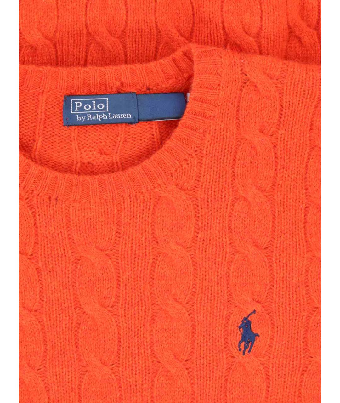 POLO RALPH LAUREN Оранжевый шерстяной джемпер / свитер, фото 3