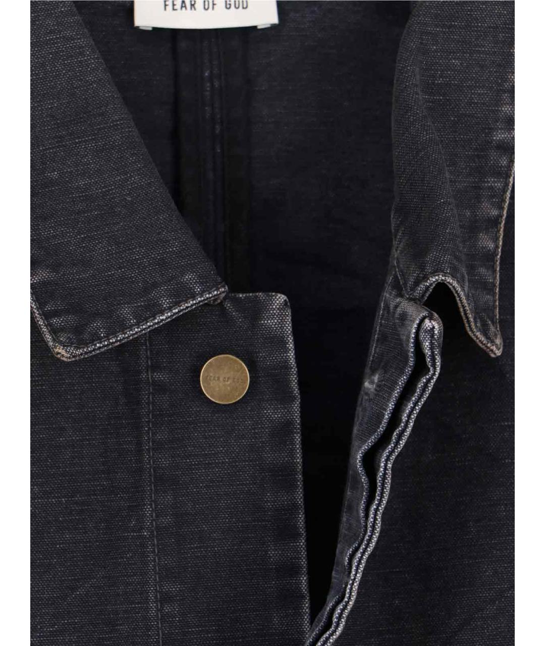 FEAR OF GOD Антрацитовая хлопковая куртка, фото 3