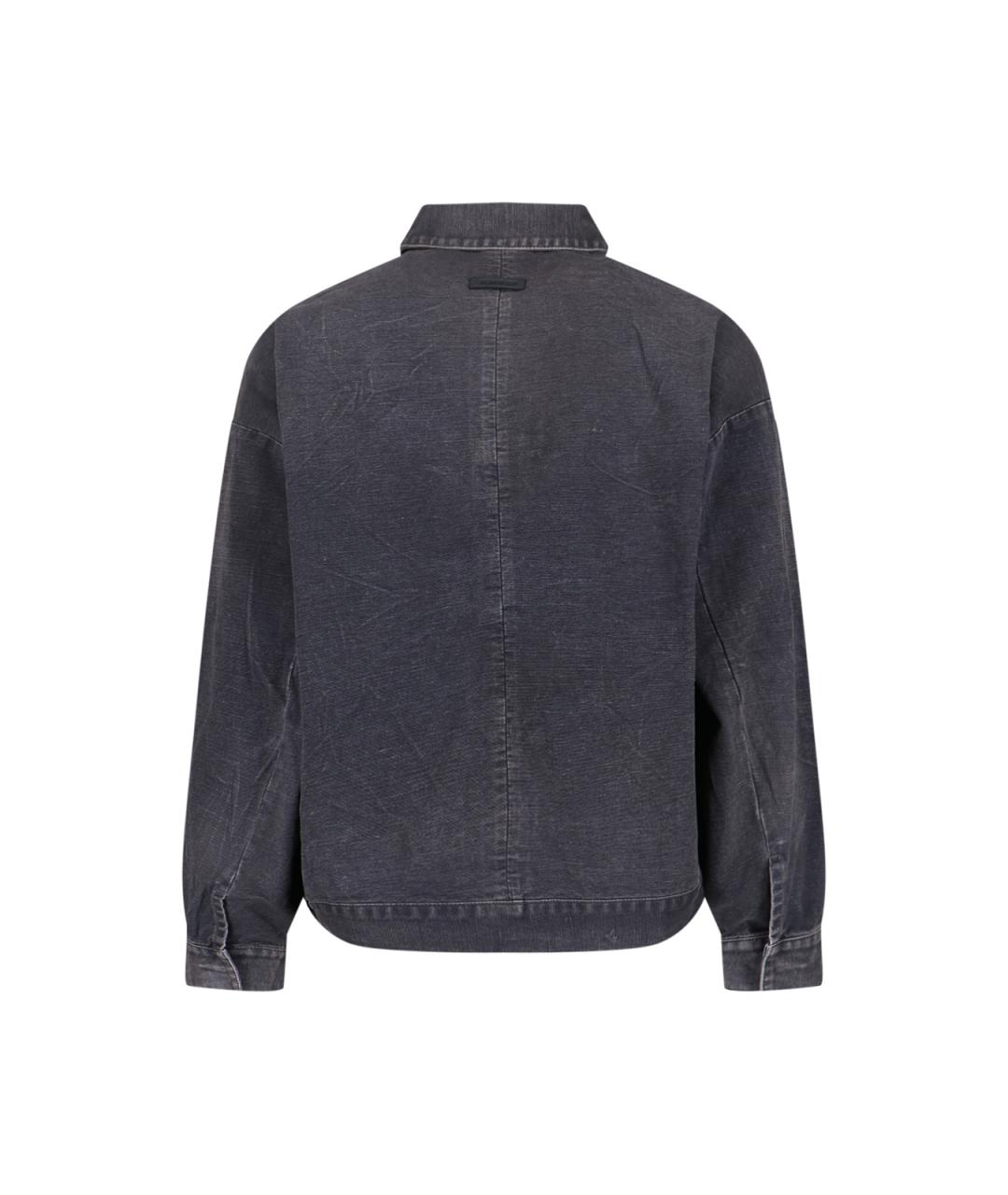 FEAR OF GOD Антрацитовая хлопковая куртка, фото 2