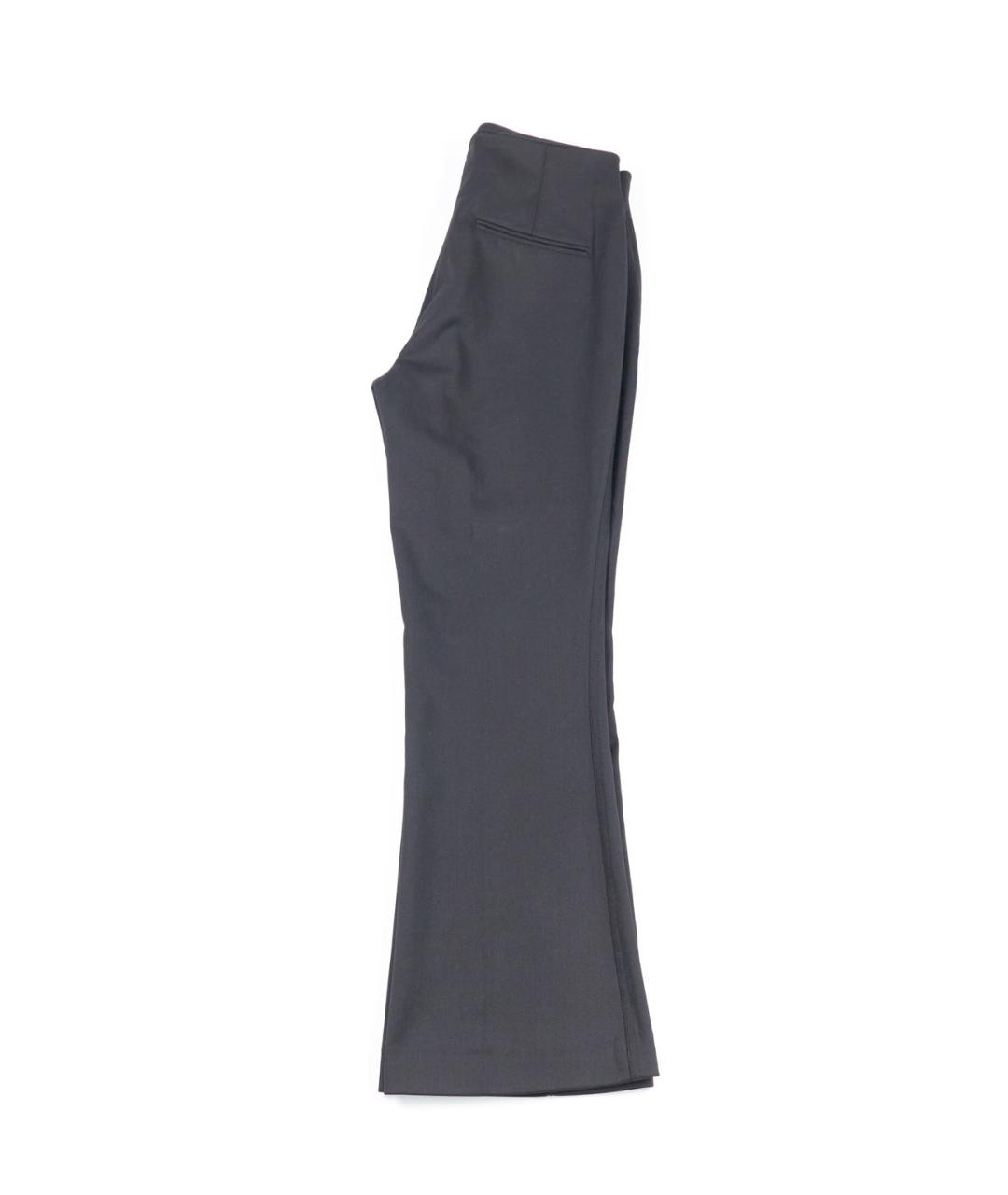 HELMUT LANG Черные шерстяные брюки широкие, фото 5