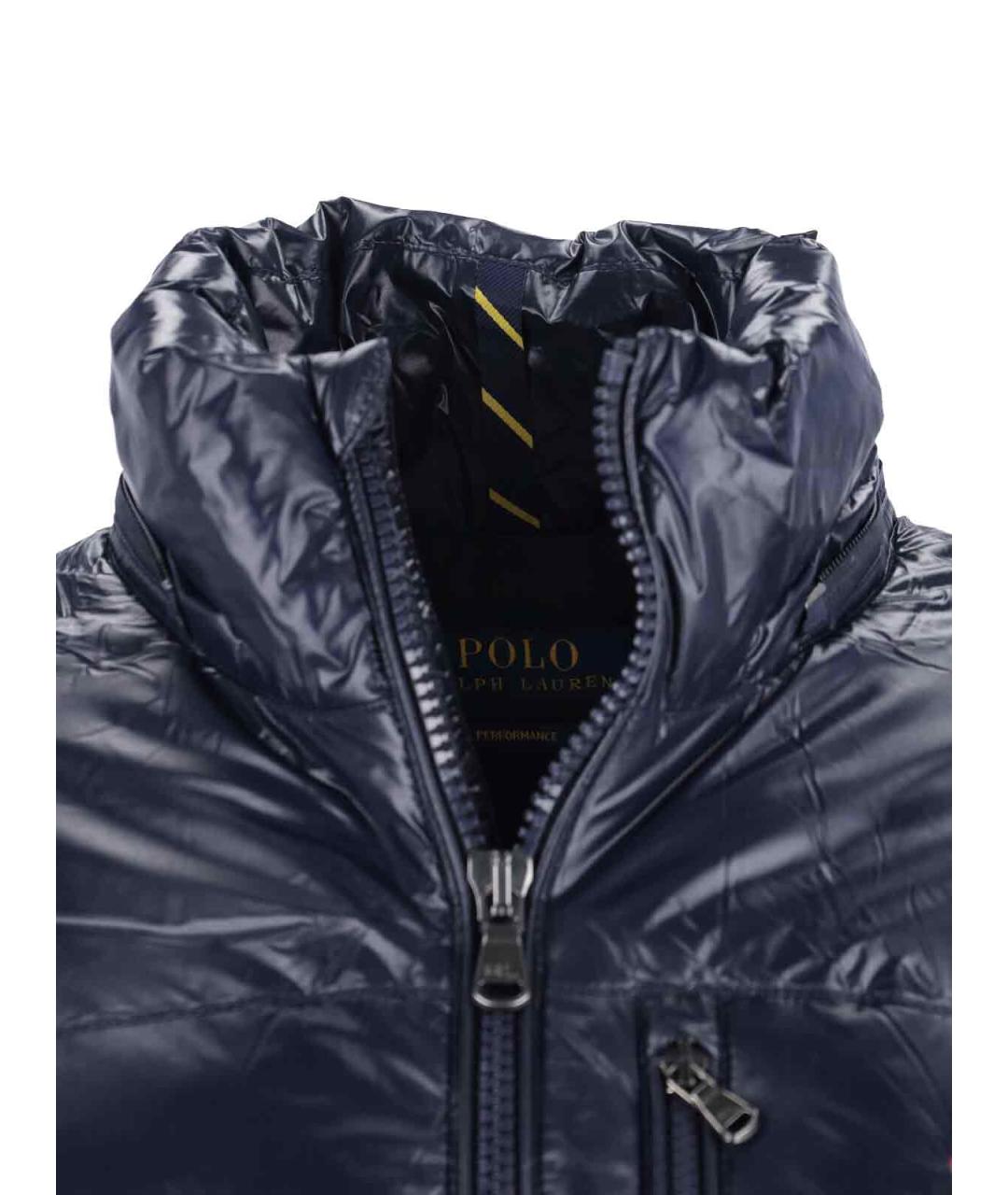 POLO RALPH LAUREN Синий полиамидовый пуховик, фото 5