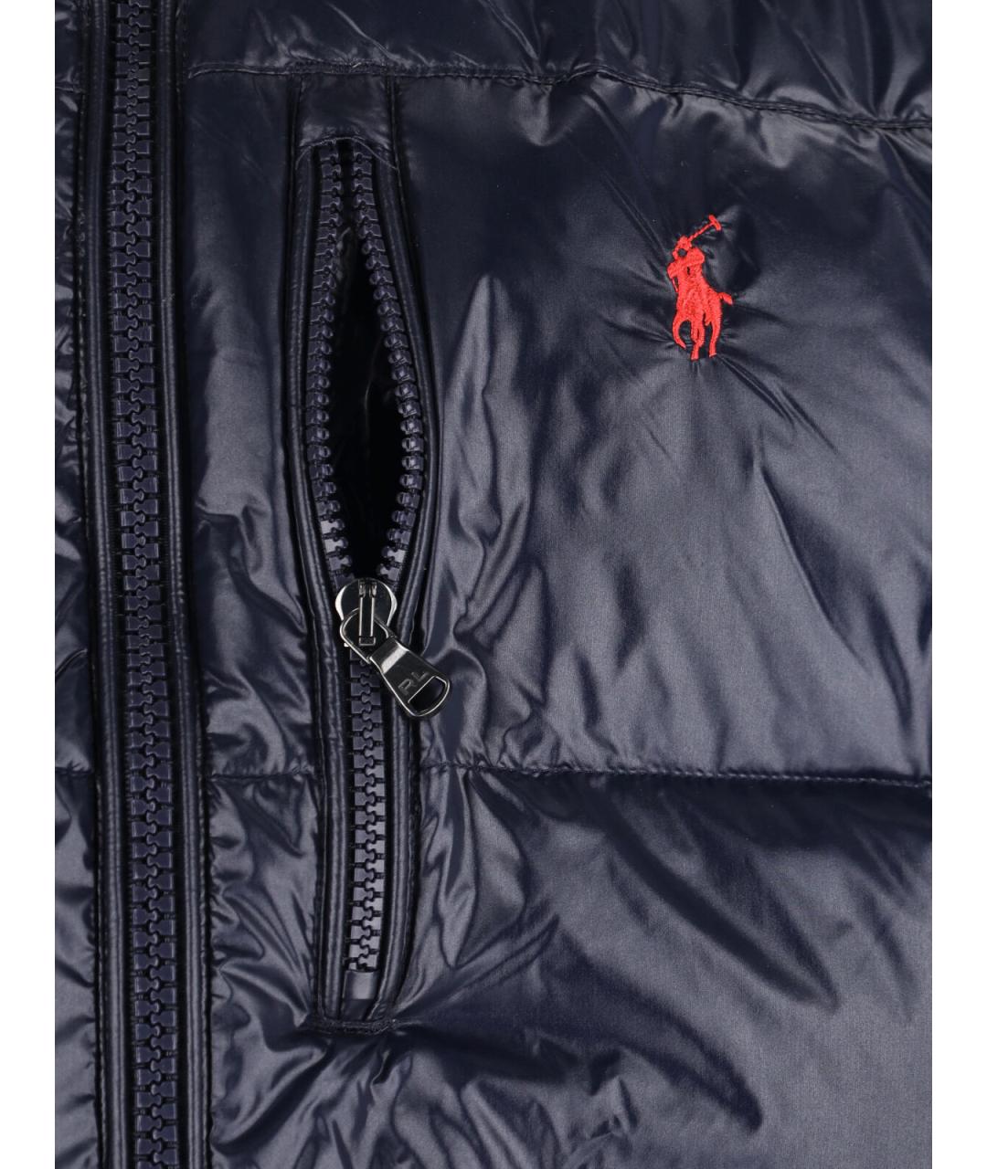 POLO RALPH LAUREN Синий полиамидовый пуховик, фото 3