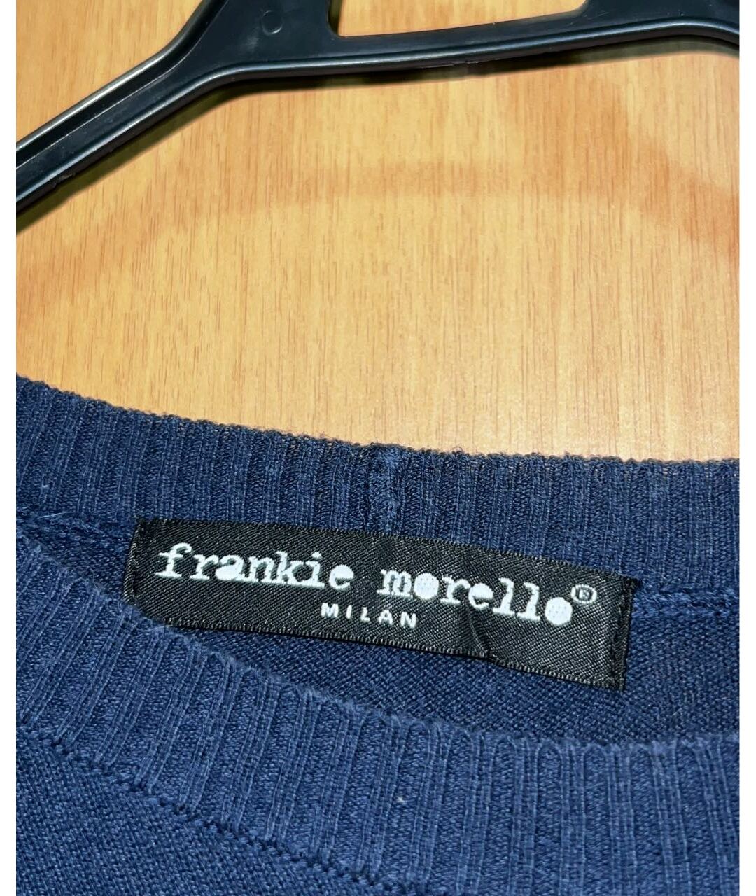 FRANKIE MORELLO Синий хлопковый джемпер / свитер, фото 3