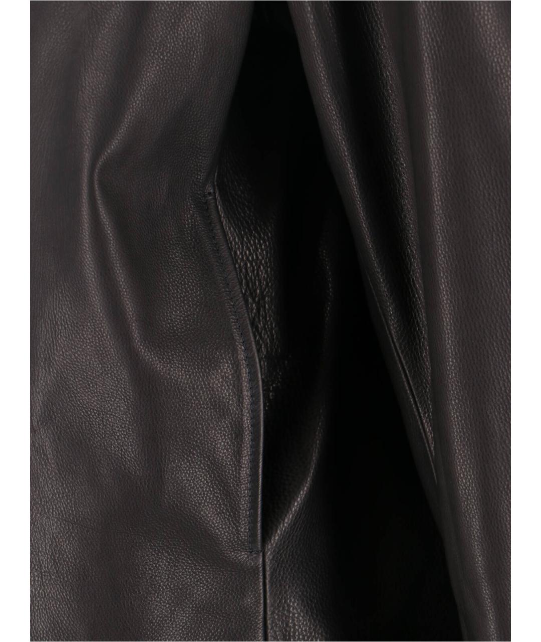 FEAR OF GOD Черная кожаная куртка, фото 4