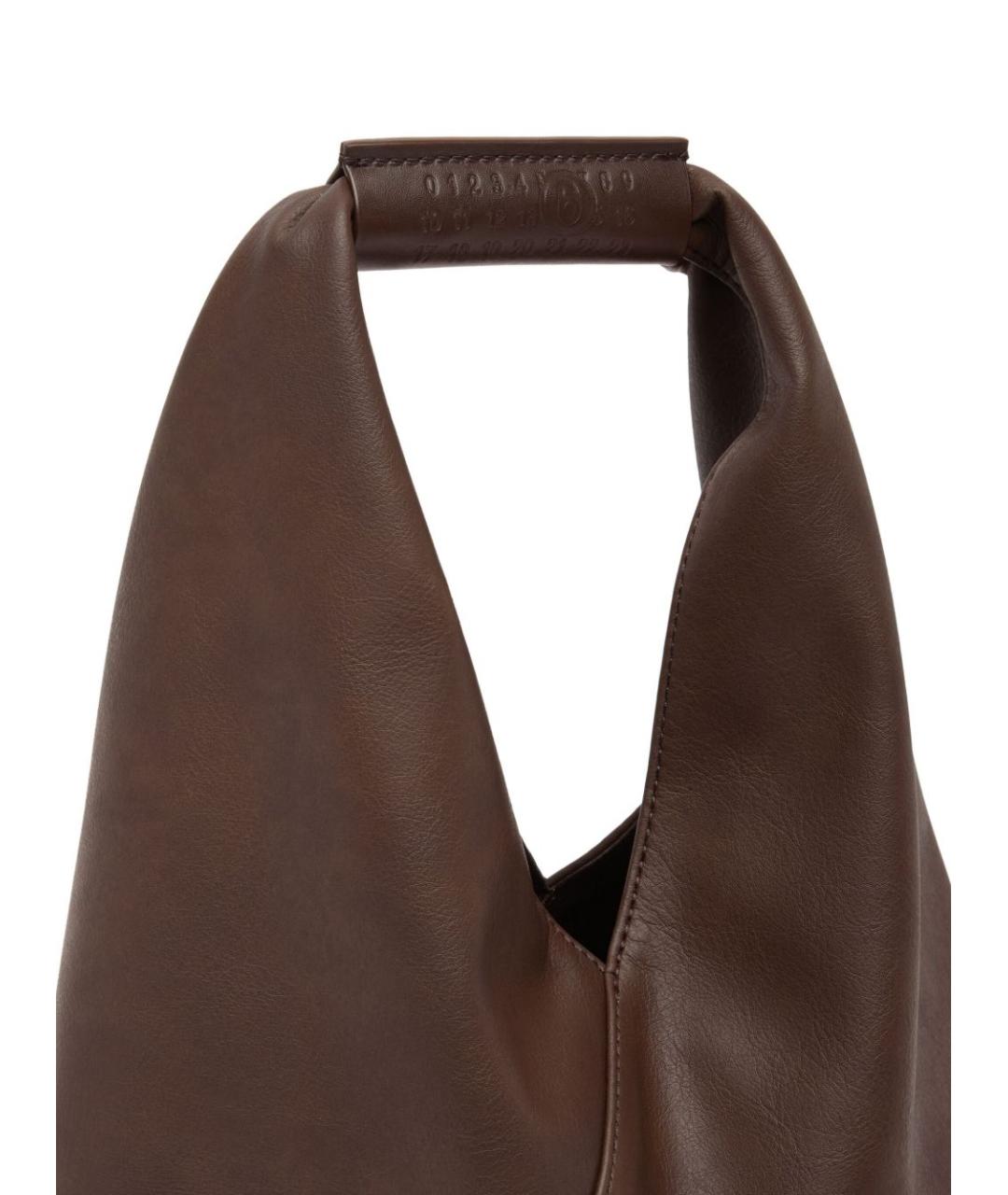 MM6 MAISON MARGIELA Коричневая сумка тоут, фото 4