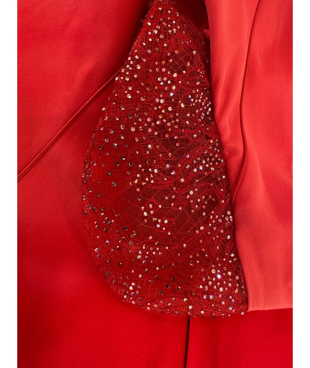 GIORGIO ARMANI Красное шелковое вечернее платье, фото 4
