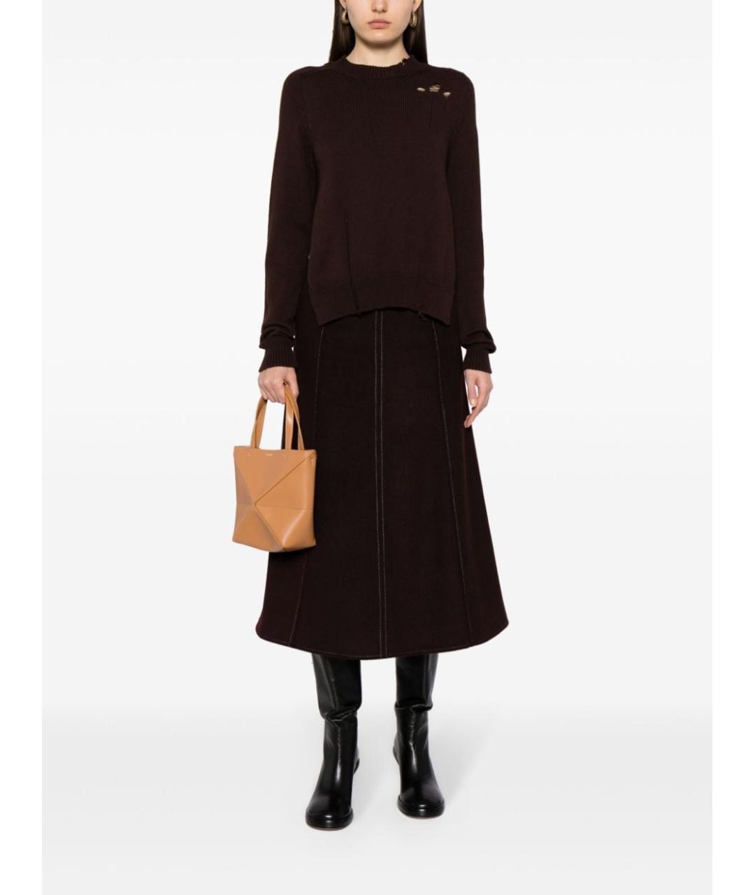 LOEWE Бежевая кожаная сумка тоут, фото 5