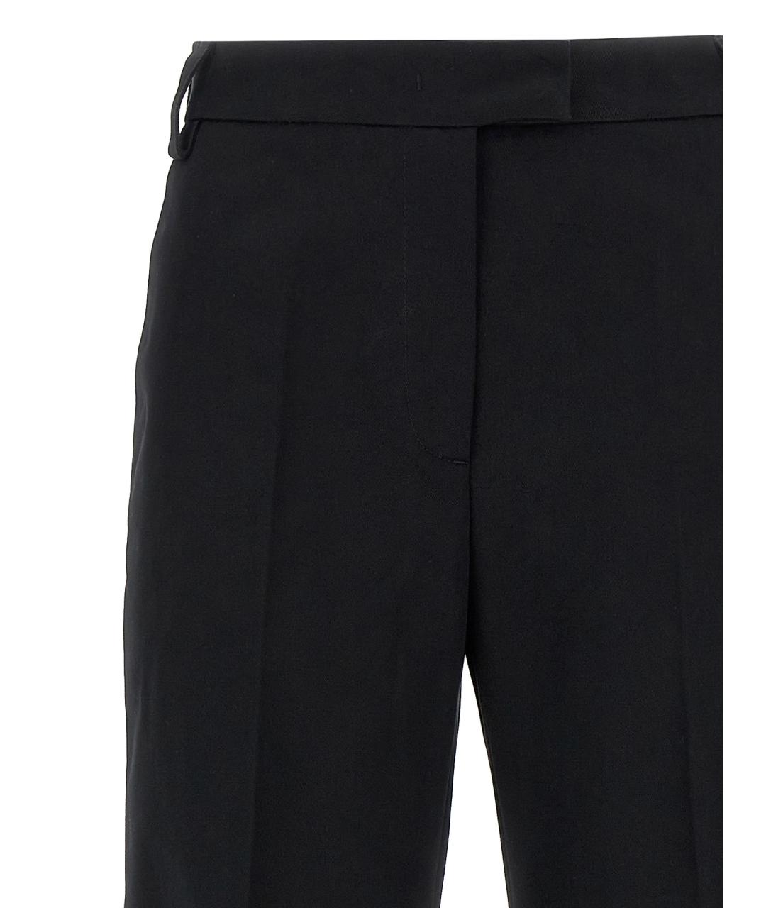 THELATEST Черные хлопковые прямые брюки, фото 3