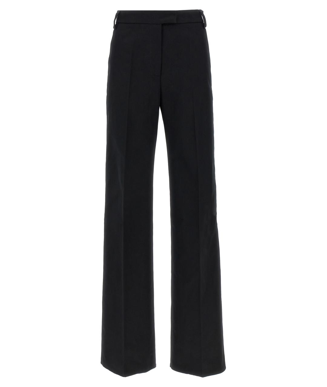 THELATEST Черные хлопковые прямые брюки, фото 1