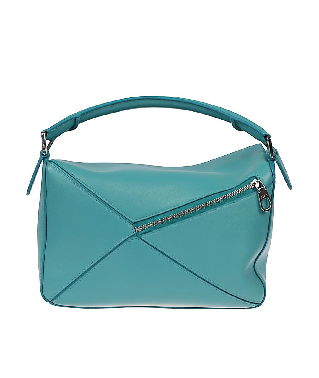 LOEWE Голубая кожаная сумка через плечо, фото 2