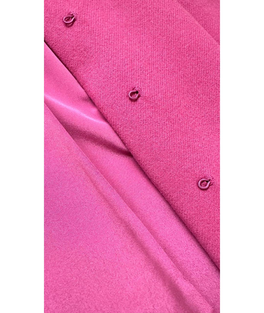 CHRISTIAN DIOR Розовое шерстяное пальто, фото 6