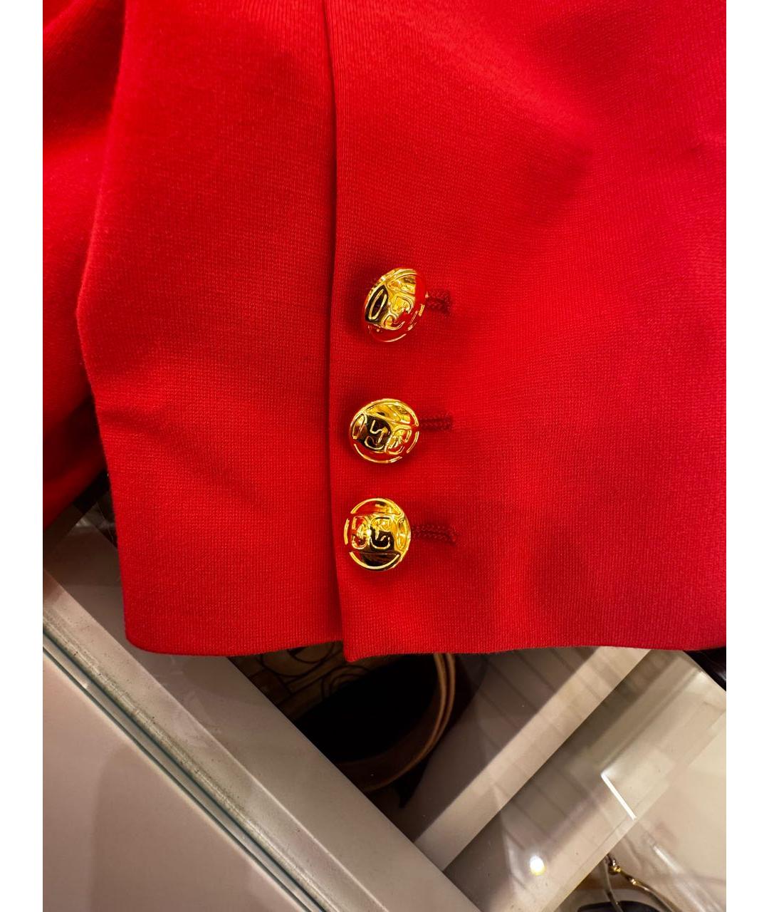 ESCADA Красное вискозное повседневное платье, фото 4