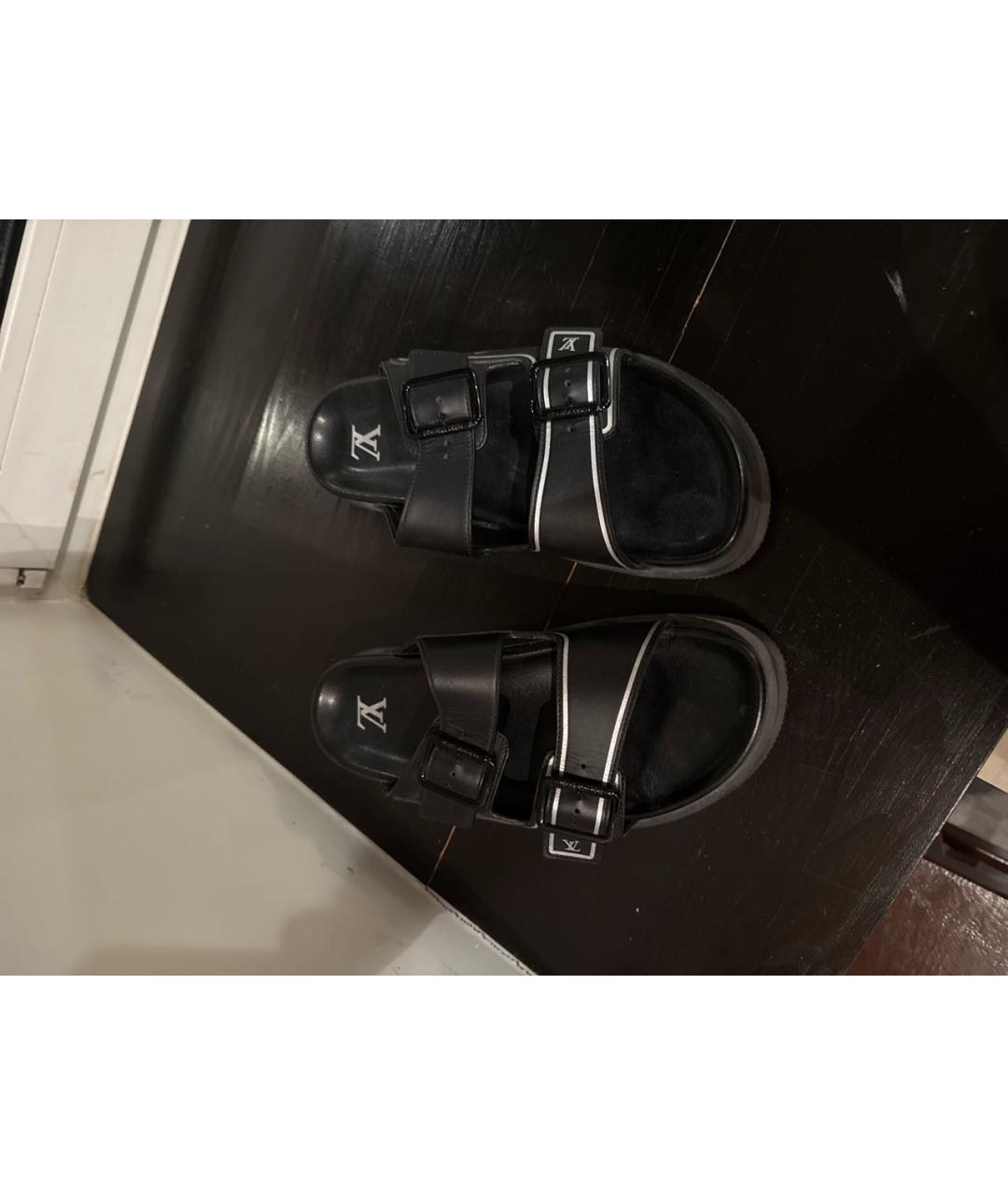 LOUIS VUITTON Черные сандалии, фото 3