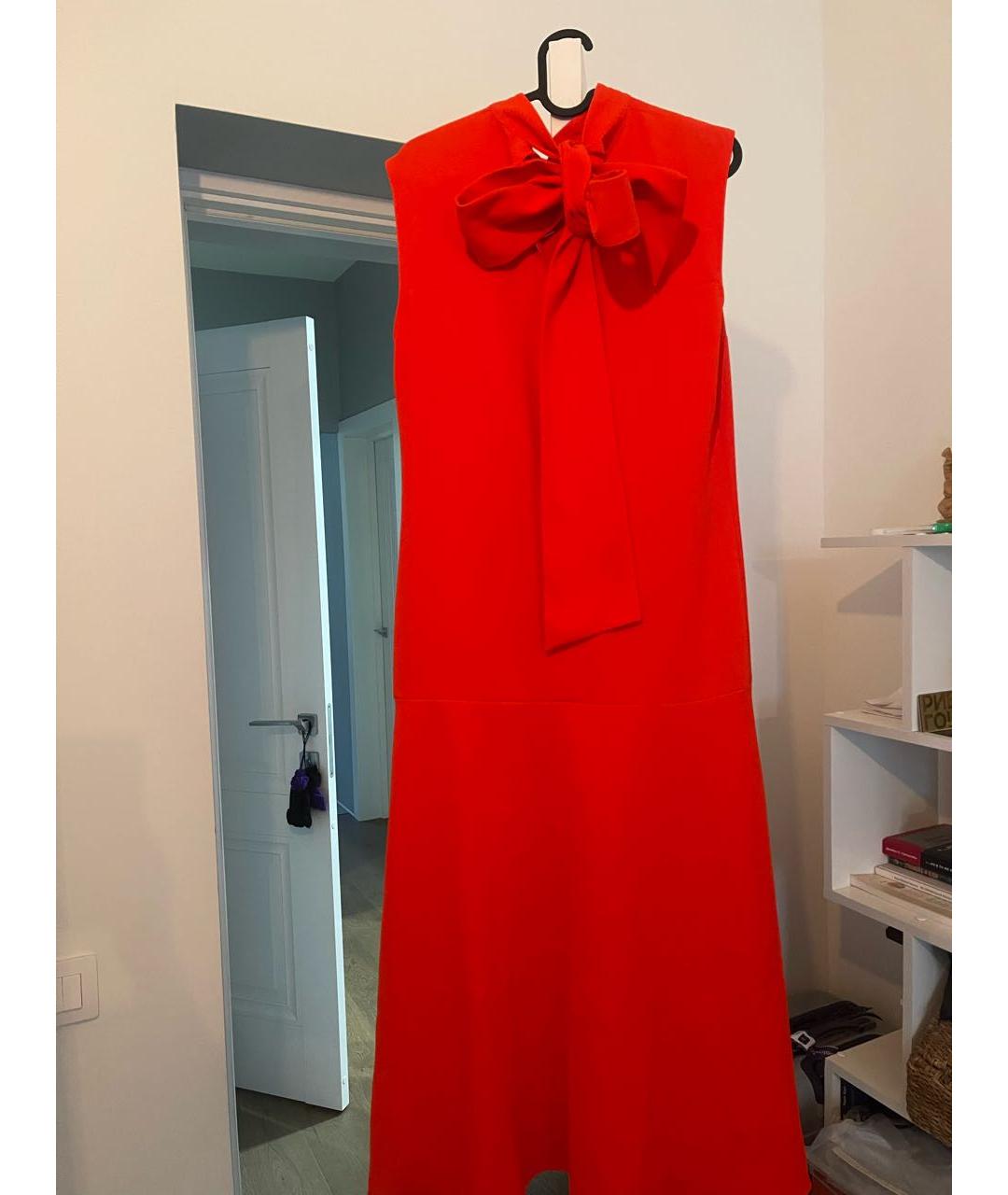 VICTORIA BECKHAM Красное полиэстеровое повседневное платье, фото 2