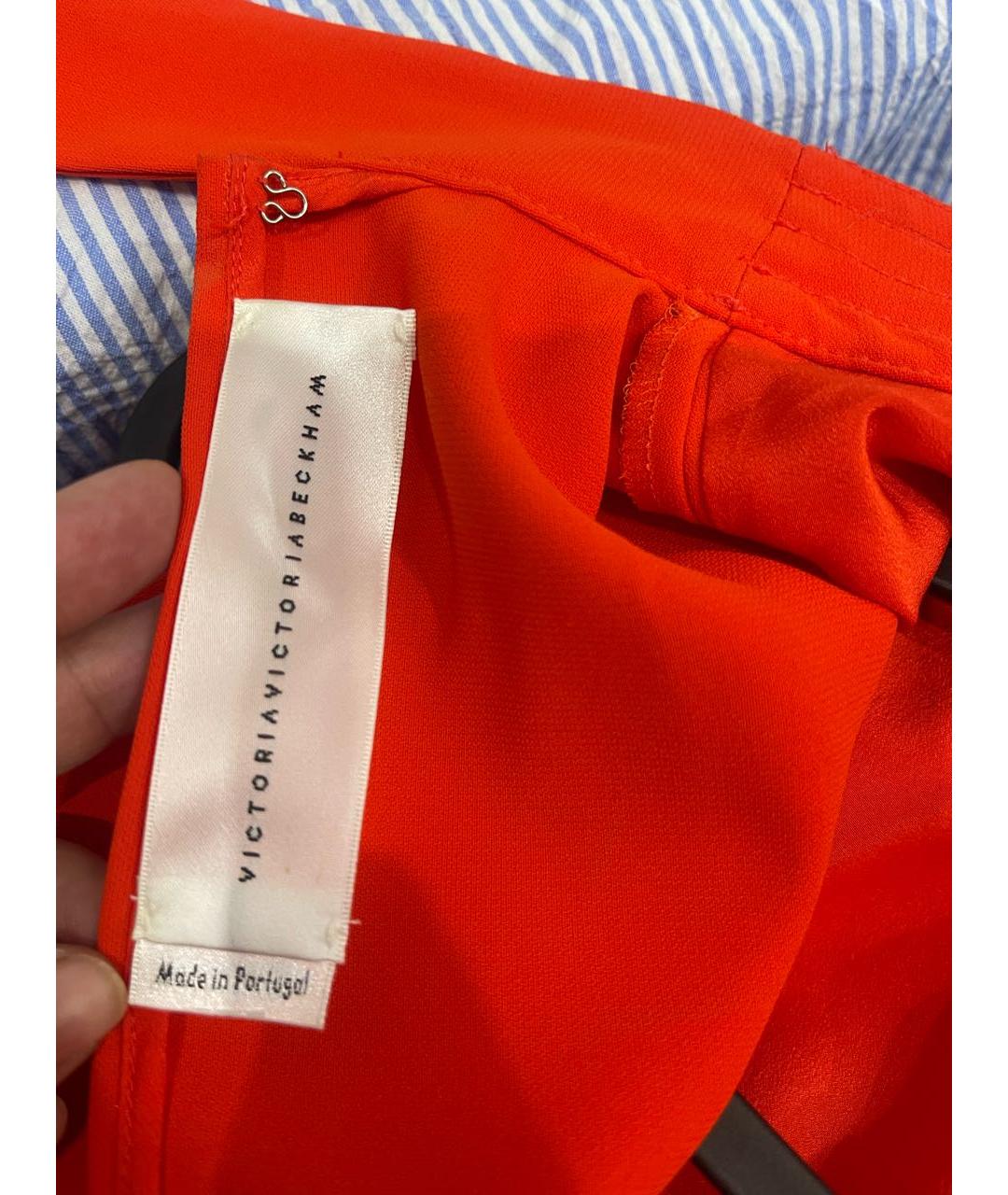 VICTORIA BECKHAM Красное полиэстеровое повседневное платье, фото 3