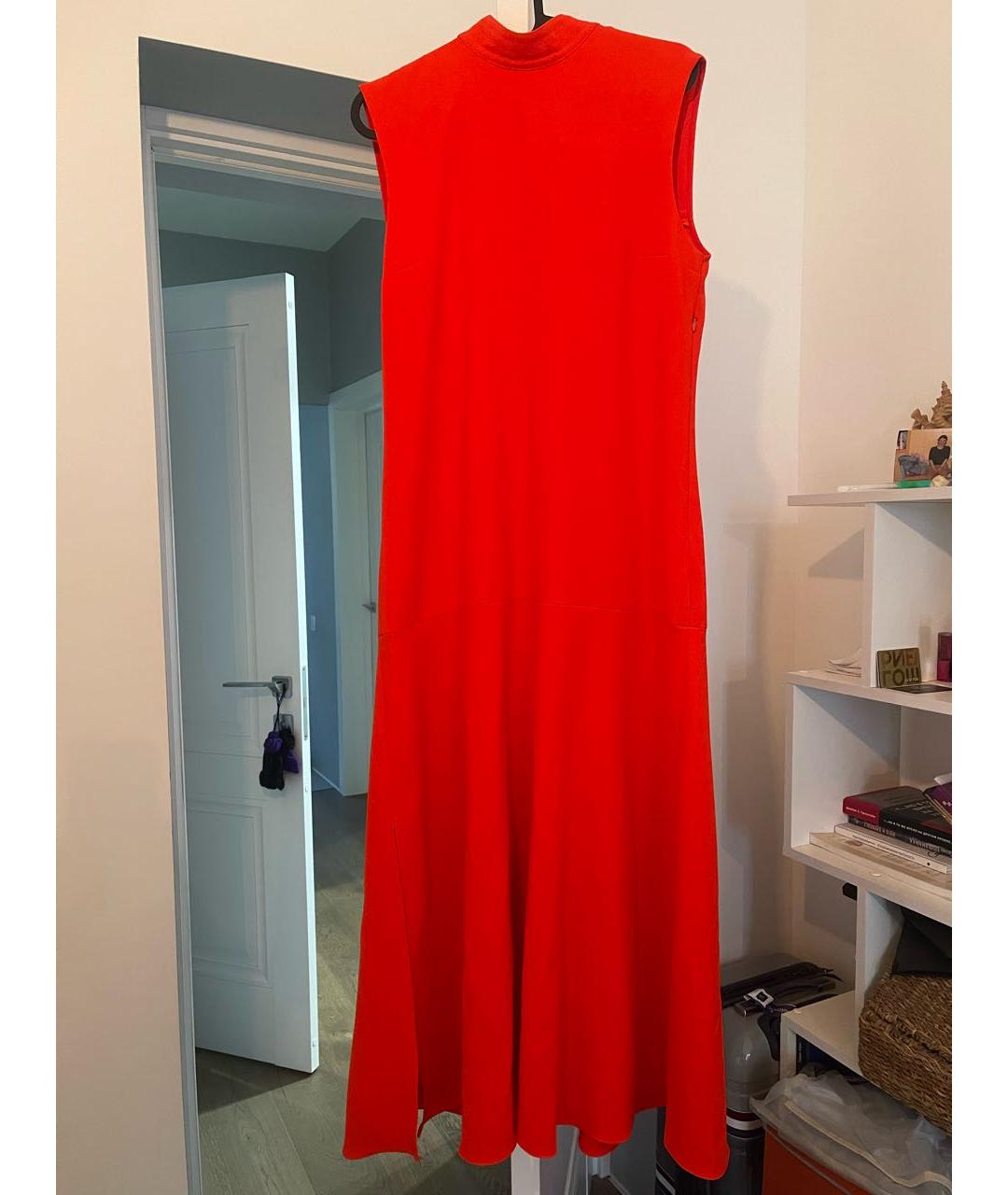 VICTORIA BECKHAM Красное полиэстеровое повседневное платье, фото 5
