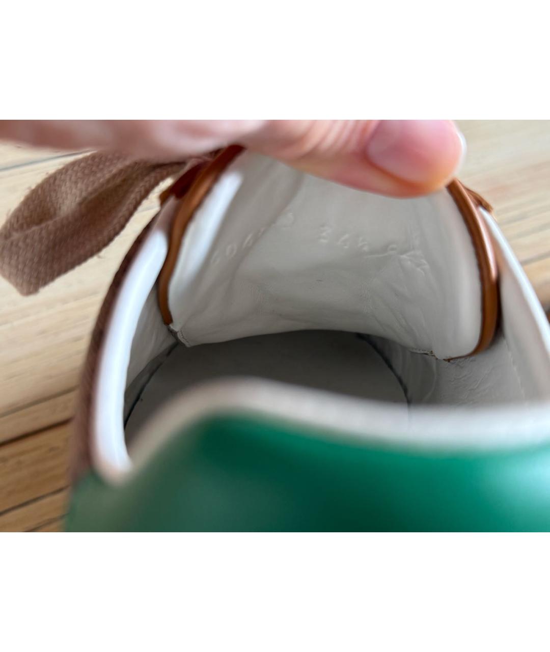 GUCCI Коричневые кеды, фото 3