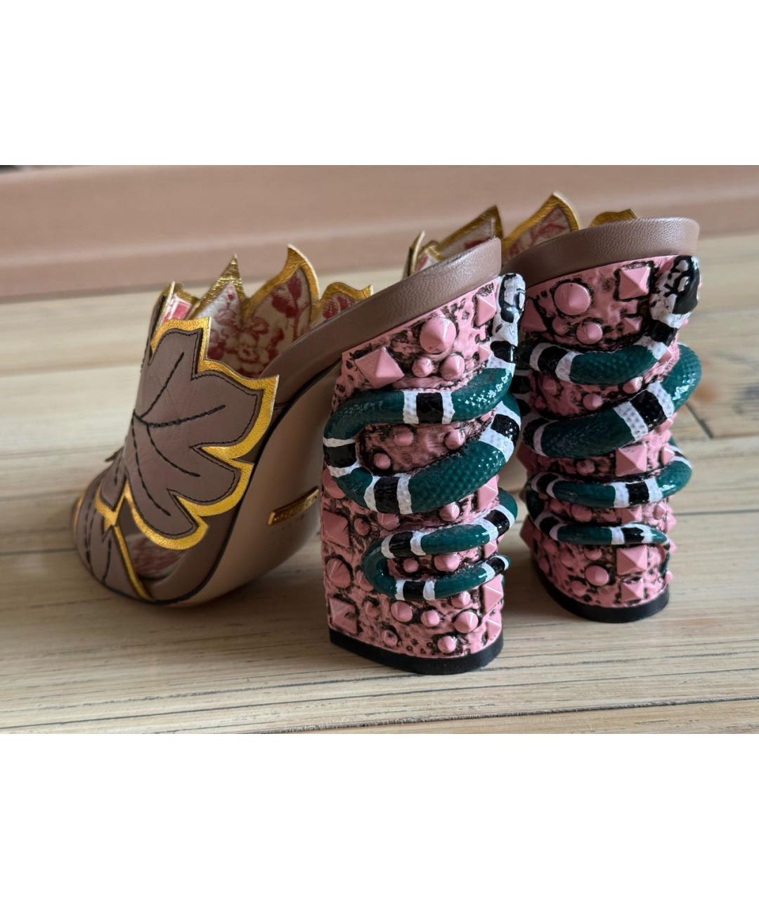 GUCCI Мульти кожаные мюли, фото 2