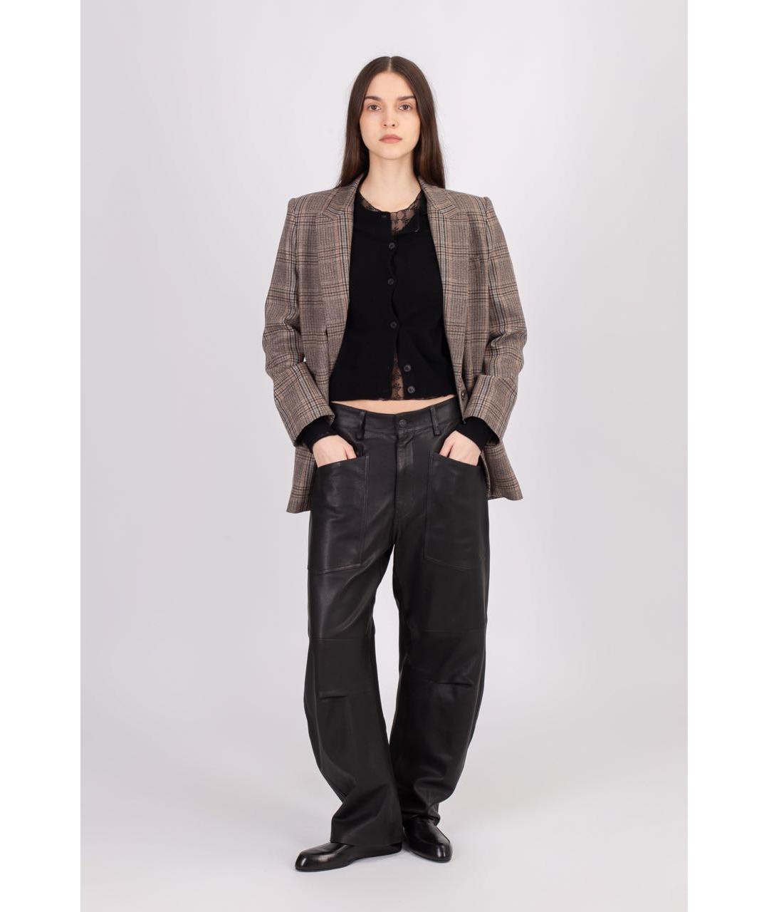 JIL SANDER Черные кожаные лоферы, фото 6