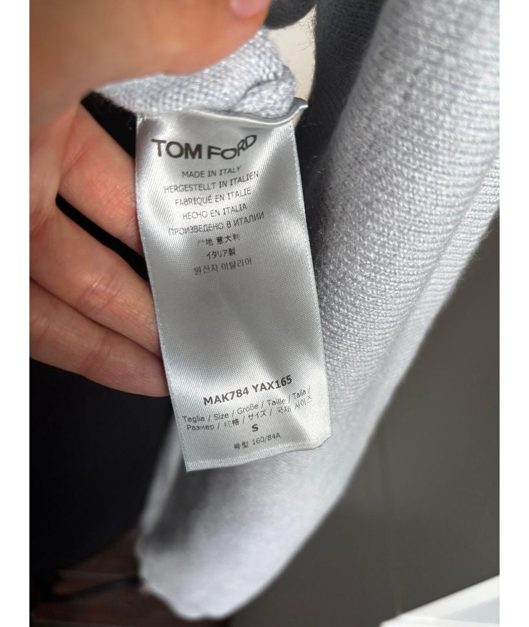 TOM FORD Голубой шерстяной джемпер / свитер, фото 6