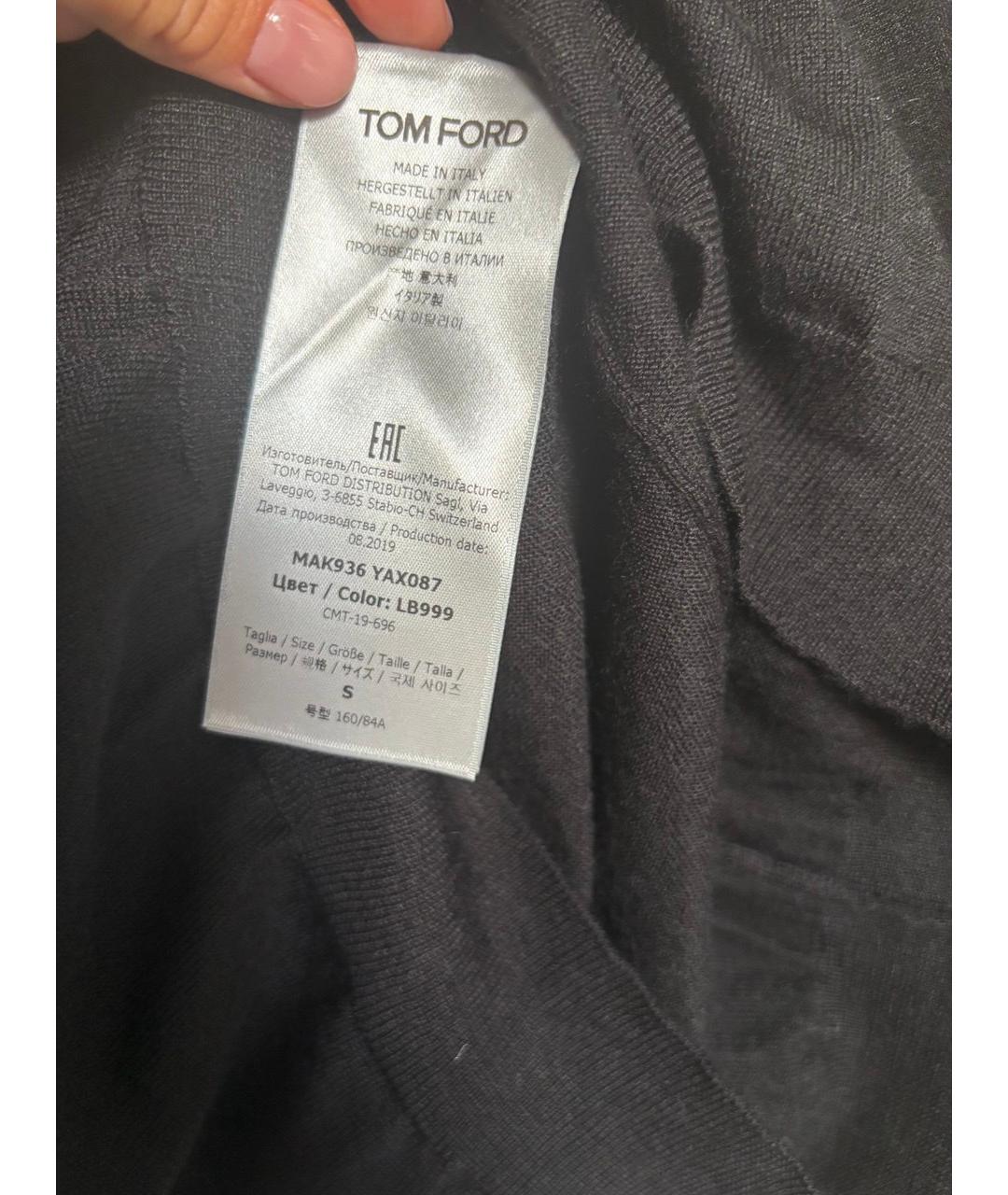 TOM FORD Черный хлопковый кардиган, фото 4