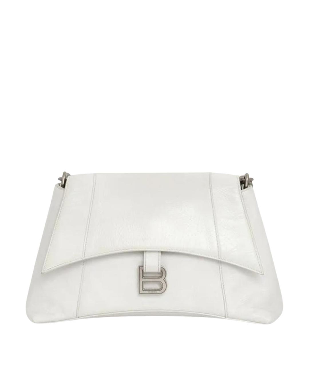 BALENCIAGA Белая кожаная сумка через плечо, фото 1