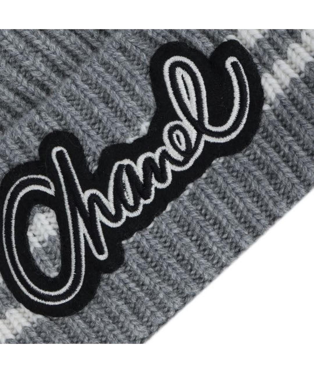 CHANEL Серая шапка, фото 3