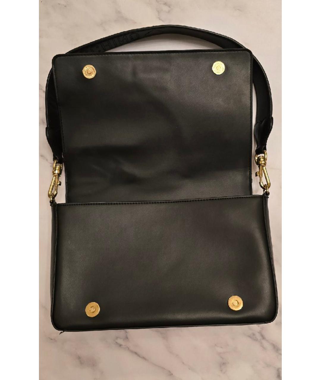LOVE MOSCHINO Черная сумка с короткими ручками из искусственной кожи, фото 5