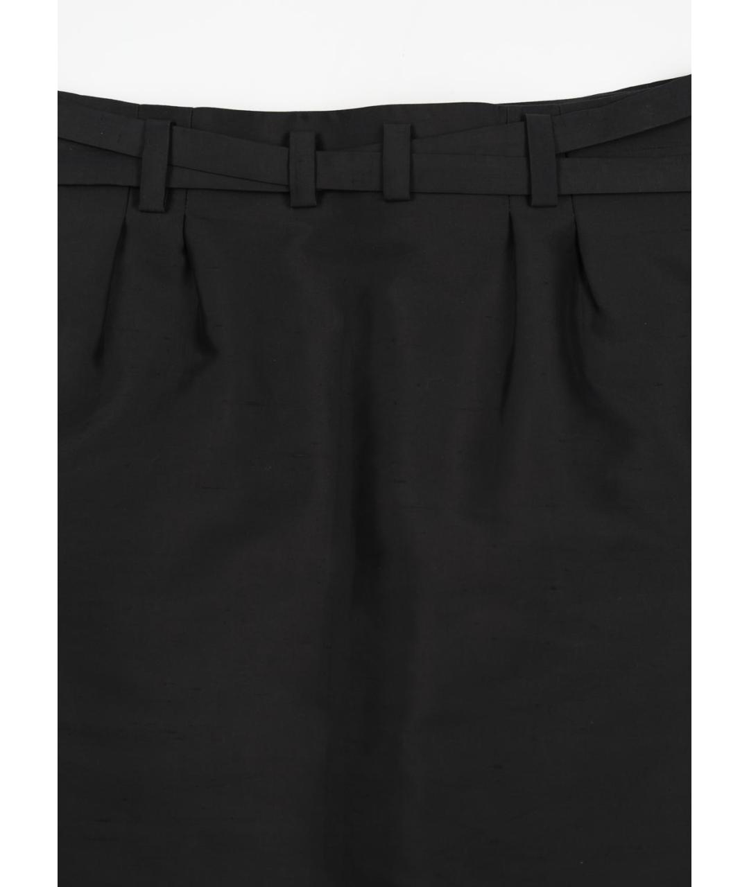 CELINE Черная хлопковая юбка мини, фото 4
