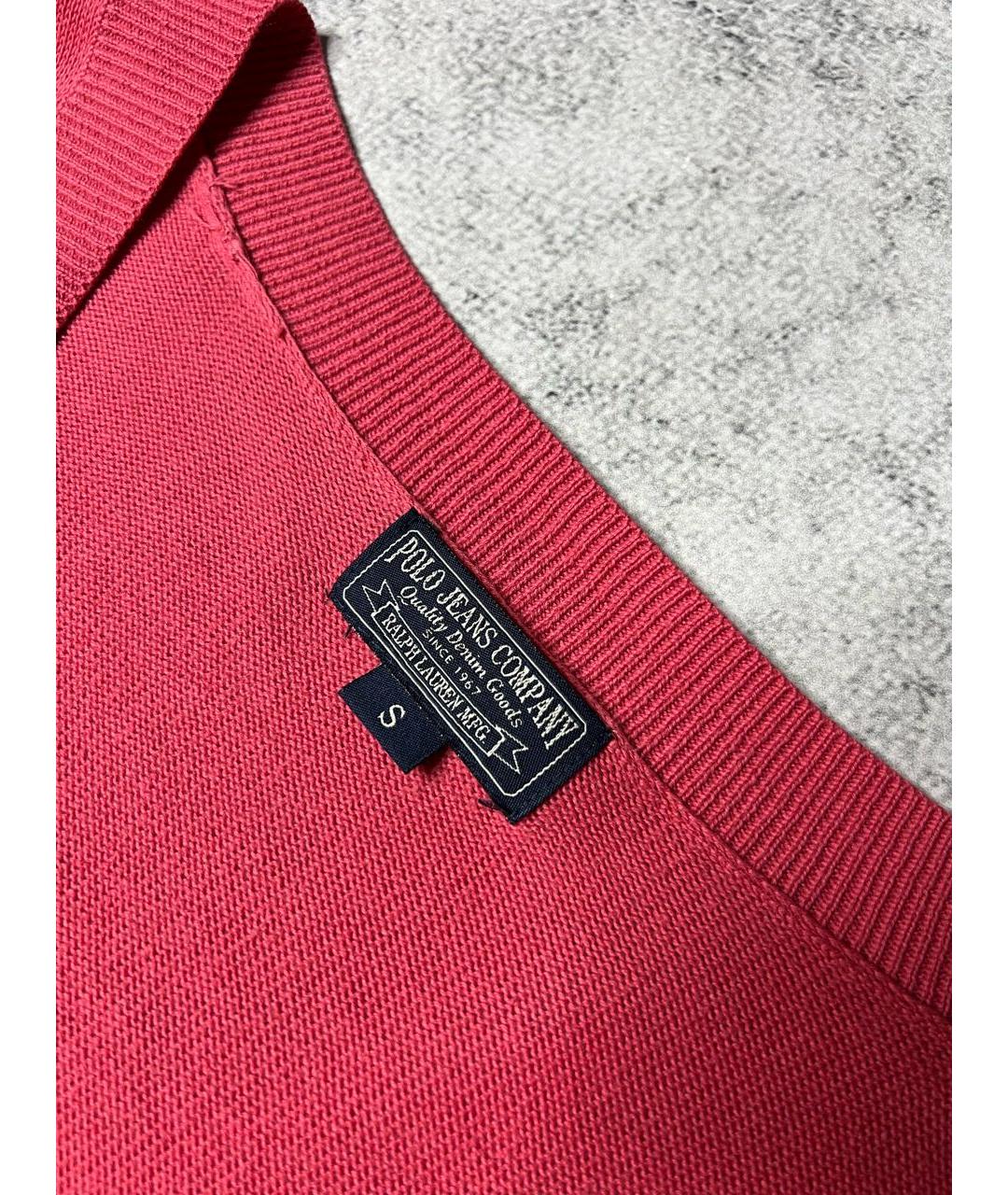 RALPH LAUREN Розовый хлопковый джемпер / свитер, фото 4