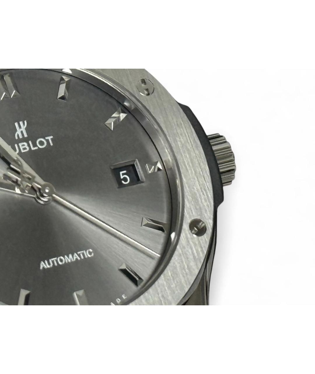 HUBLOT Антрацитовые титановые часы, фото 4