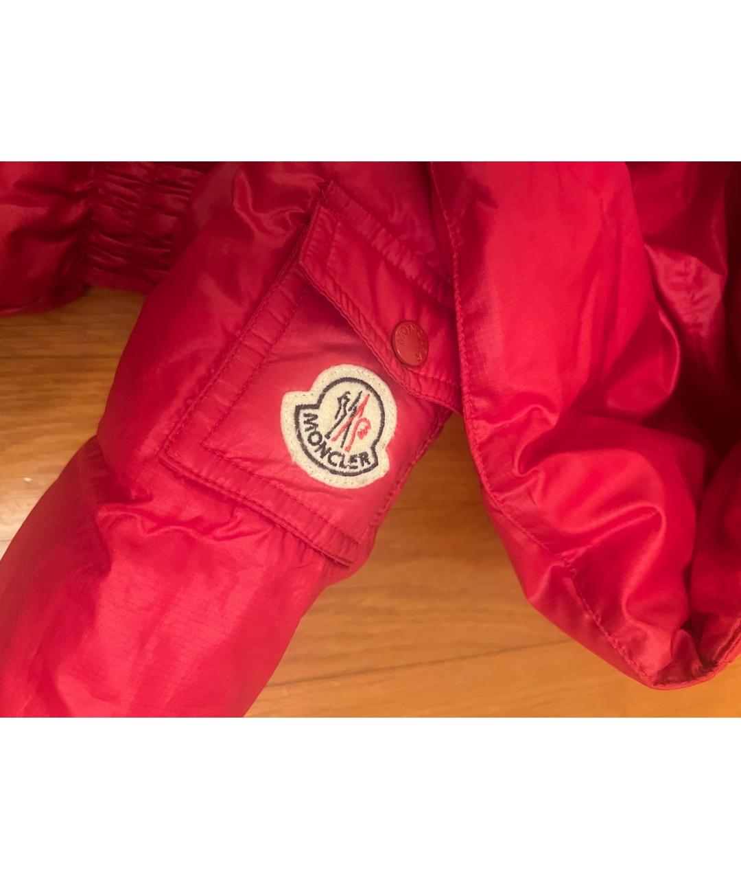MONCLER Красный синтетический комбинезон, фото 3
