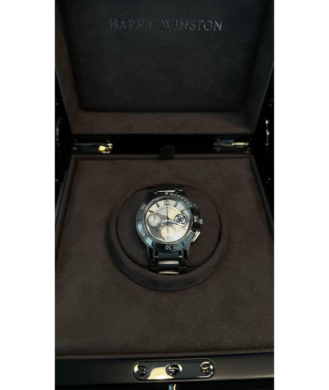 Harry Winston Антрацитовые часы, фото 6
