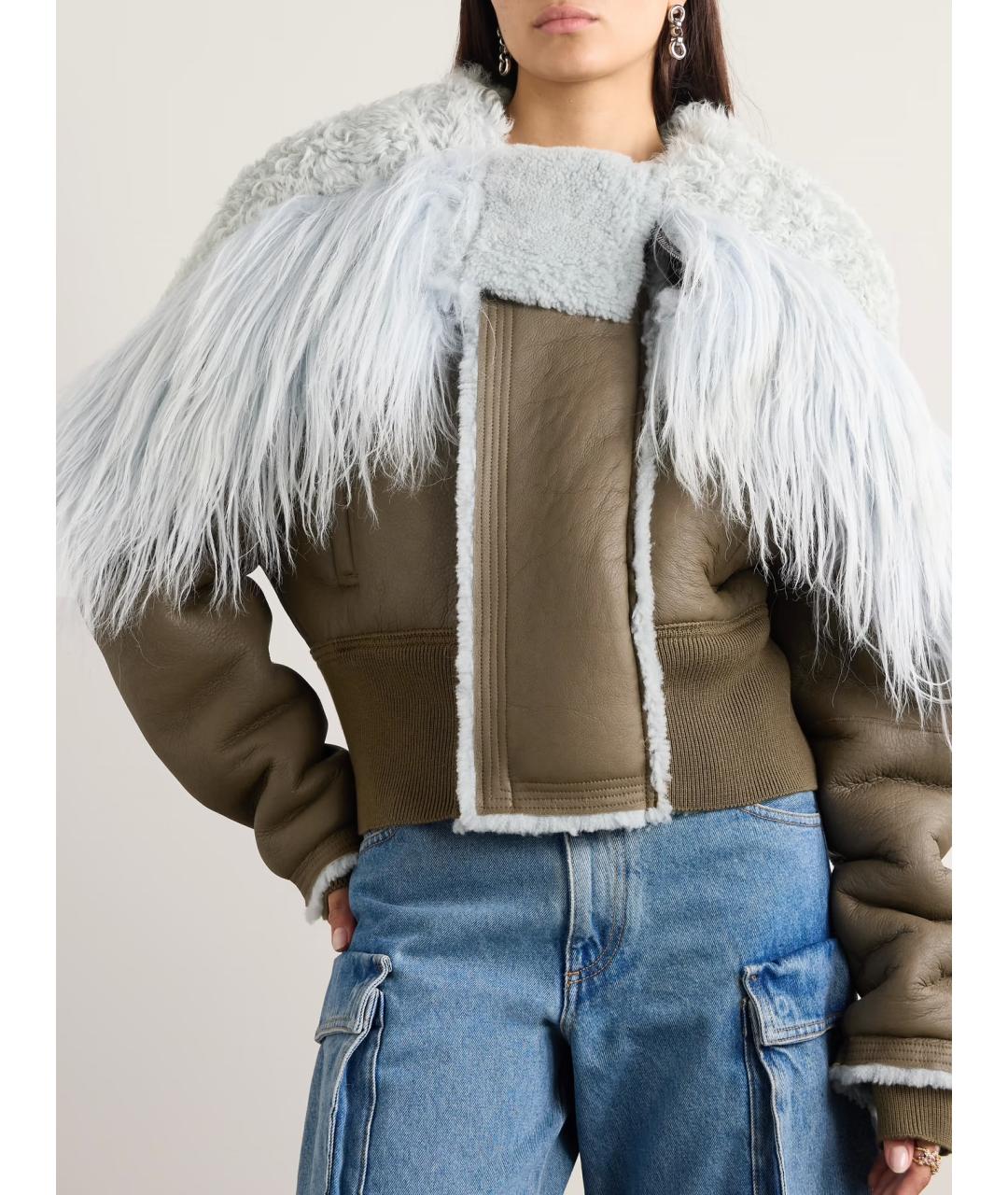 RICK OWENS Коричневая дубленка, фото 2