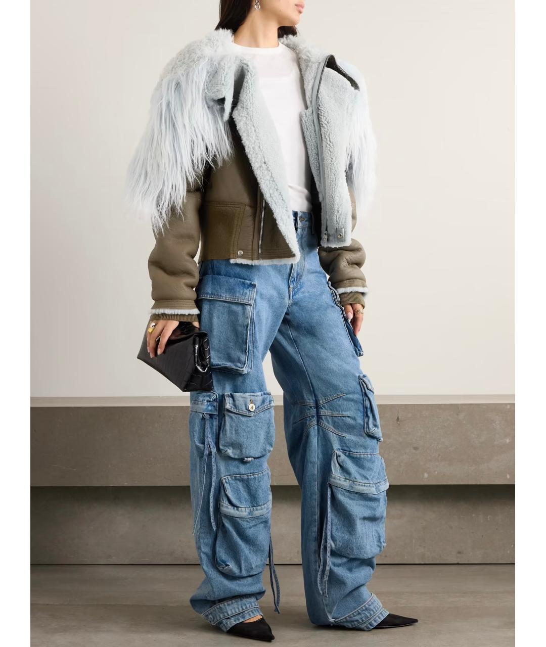 RICK OWENS Коричневая дубленка, фото 5