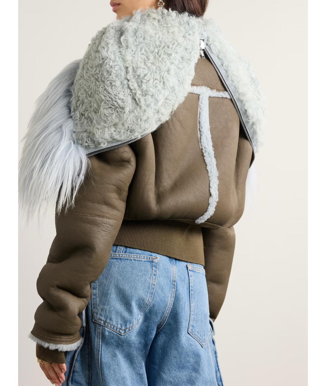 RICK OWENS Коричневая дубленка, фото 3