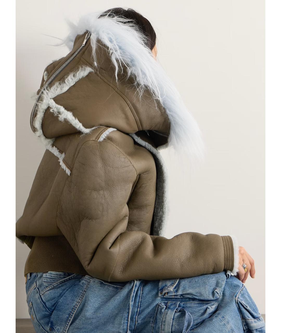 RICK OWENS Коричневая дубленка, фото 4
