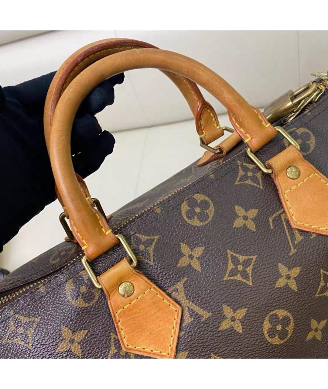 LOUIS VUITTON Коричневая сумка с короткими ручками, фото 7