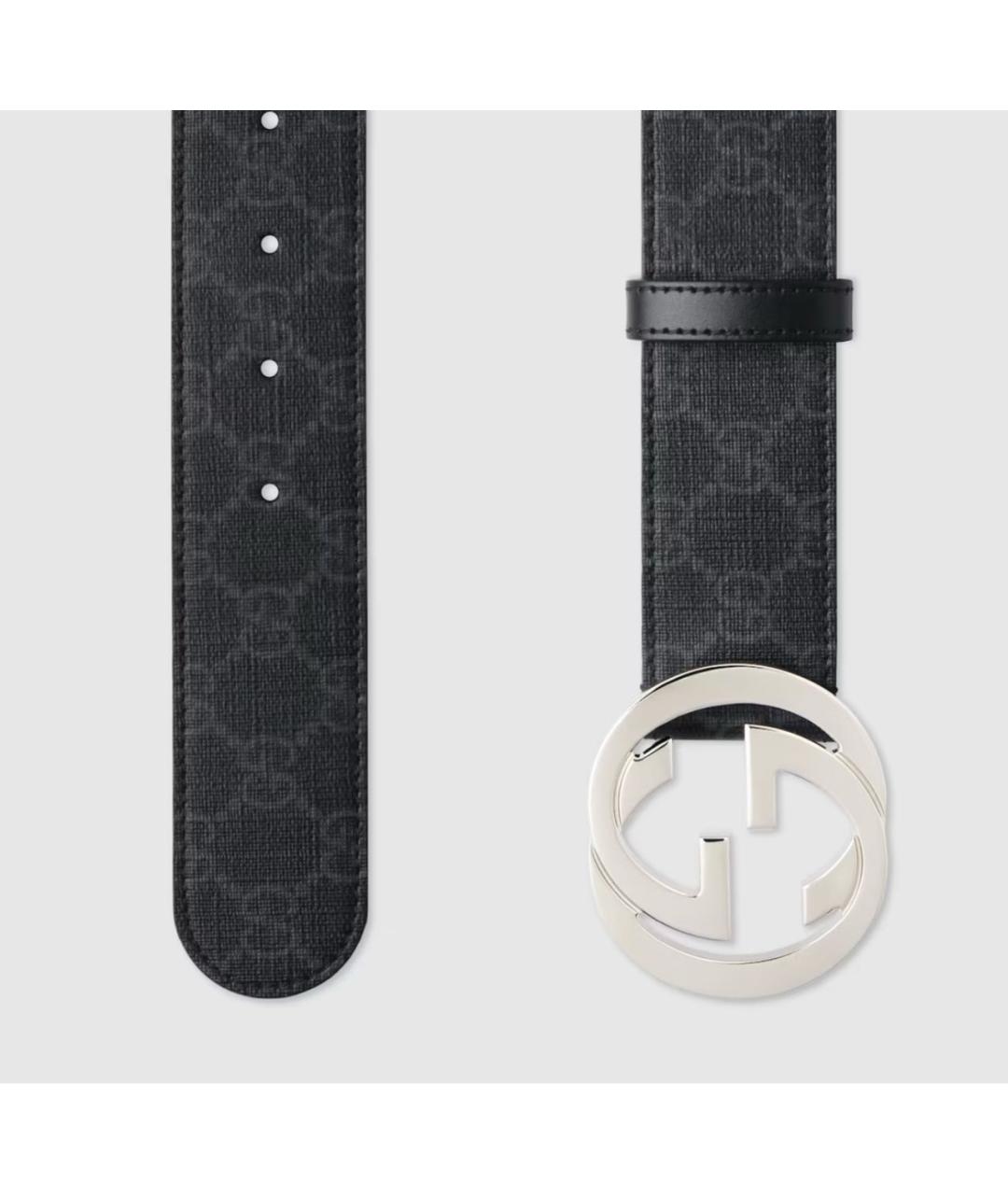 GUCCI Черный ремень, фото 2