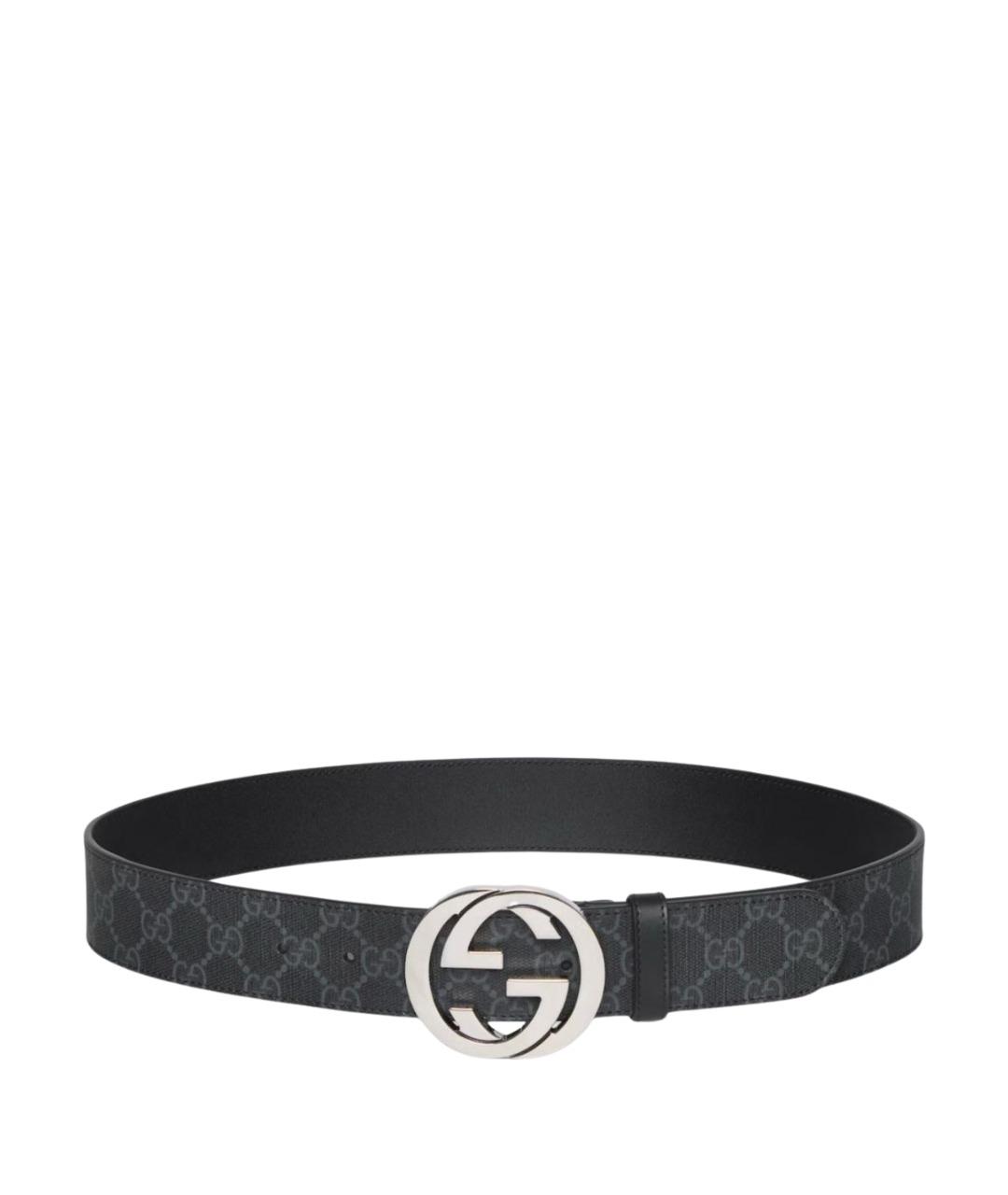 GUCCI Черный ремень, фото 1