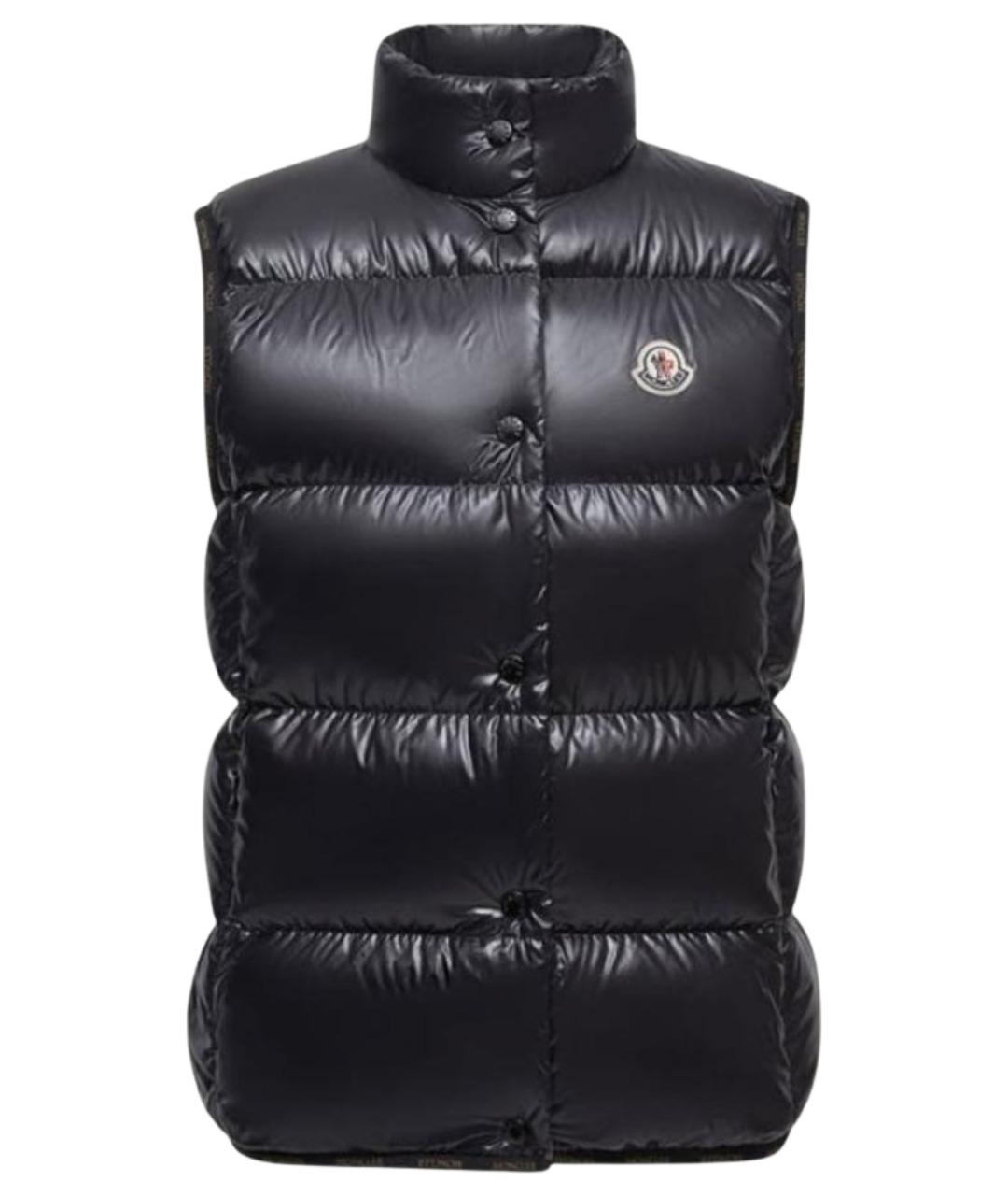 MONCLER Черный синтетический жилет, фото 1