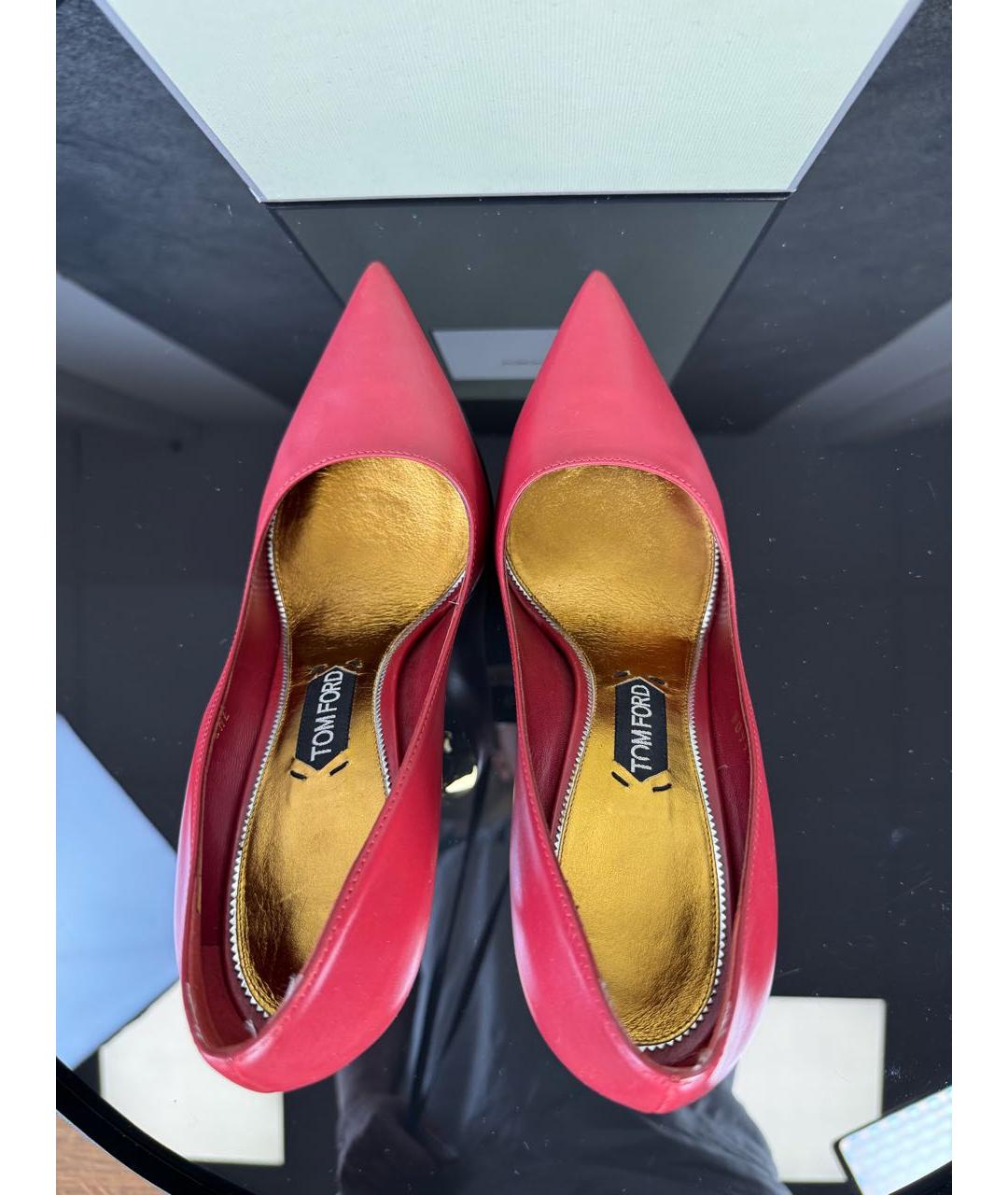 TOM FORD Бордовые кожаные туфли, фото 3